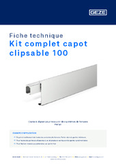 Kit complet capot clipsable 100 Fiche technique FR
