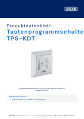Tastenprogrammschalter TPS-KDT Produktdatenblatt DE