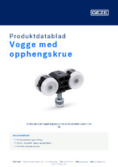 Vogge med opphengskrue Produktdatablad NB