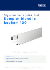 Komplet blendi s kopčom 100 Sigurnosno-tehnički list HR