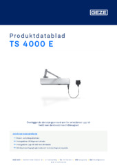 TS 4000 E Produktdatablad SV