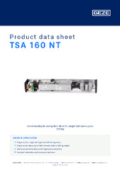 TSA 160 NT Product data sheet EN
