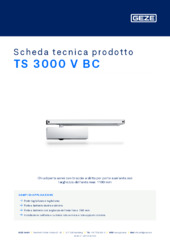 TS 3000 V BC Scheda tecnica prodotto IT