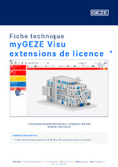 myGEZE Visu extensions de licence  * Fiche technique FR