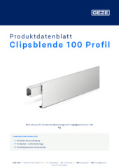Clipsblende 100 Profil Produktdatenblatt DE