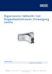 Doppellaufschienen_Vrzweigung rechts Sigurnosno-tehnički list HR
