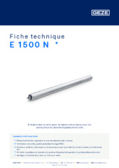 E 1500 N  * Fiche technique FR