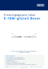 E-ISM-glijrail Boxer Productgegevens tabel NL