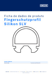 Fingerschutzprofil Silikon SLV Ficha de dados de produto PT