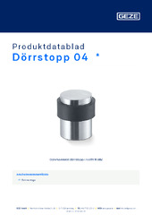 Dörrstopp 04  * Produktdatablad SV