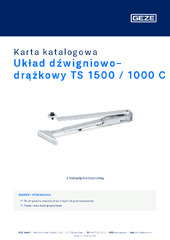 Układ dźwigniowo-drążkowy TS 1500 / 1000 C Karta katalogowa PL