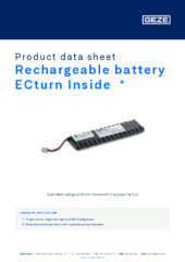 Rechargeable battery ECturn Inside  * Product data sheet EN