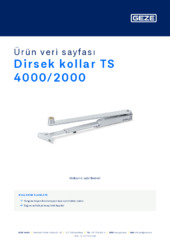 Dirsek kollar TS 4000/2000 Ürün veri sayfası TR