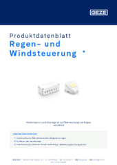 Regen- und Windsteuerung  * Produktdatenblatt DE