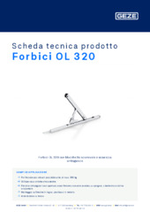 Forbici OL 320 Scheda tecnica prodotto IT