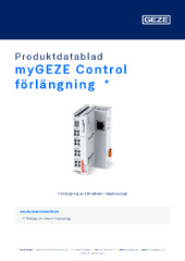 myGEZE Control förlängning  * Produktdatablad SV
