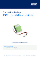 ECturn akkumulátor Termék adatlap HU
