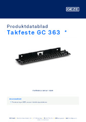 Takfeste GC 363  * Produktdatablad NB