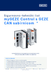 myGEZE Control s GEZE CAN sabirnicom  * Sigurnosno-tehnički list HR