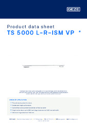 TS 5000 L-R-ISM VP  * Product data sheet EN