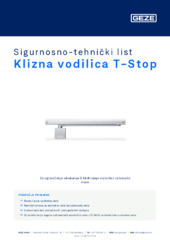 Klizna vodilica T-Stop Sigurnosno-tehnički list HR