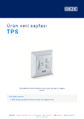 TPS Ürün veri sayfası TR