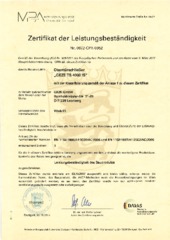 Zertifikat DE (769007)