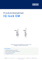 IQ lock EM Produktdatablad NB