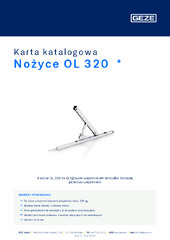 Nożyce OL 320  * Karta katalogowa PL