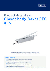 Closer body Boxer EFS 4-6 Product data sheet EN