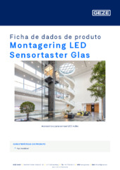 Montagering LED Sensortaster Glas Ficha de dados de produto PT