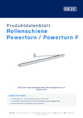 Rollenschiene Powerturn / Powerturn F Produktdatenblatt DE