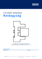 Reléegység Termék adatlap HU