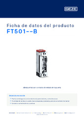 FT501--B Ficha de datos del producto ES