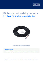 Interfaz de servicio Ficha de datos del producto ES