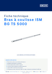 Bras à coulisse ISM BG TS 5000 Fiche technique FR