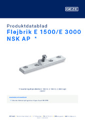 Fløjbrik E 1500/E 3000 NSK AP  * Produktdatablad DA