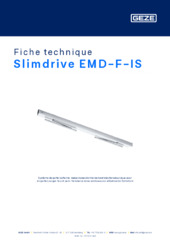 Slimdrive EMD-F-IS Fiche technique FR