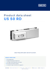 US 50 RD Product data sheet EN