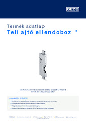 Teli ajtó ellendoboz  * Termék adatlap HU