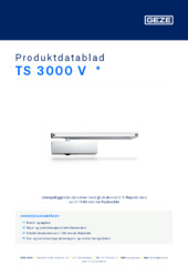TS 3000 V  * Produktdatablad DA