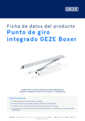 Punto de giro integrado GEZE Boxer Ficha de datos del producto ES