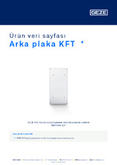 Arka plaka KFT  * Ürün veri sayfası TR