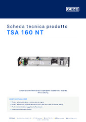 TSA 160 NT Scheda tecnica prodotto IT