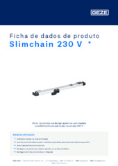 Slimchain 230 V  * Ficha de dados de produto PT