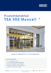 TSA 355 Manuell  * Produktdatablad SV