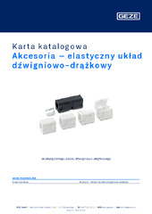 Akcesoria – elastyczny układ dźwigniowo-drążkowy Karta katalogowa PL