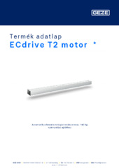 ECdrive T2 motor  * Termék adatlap HU