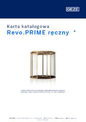 Revo.PRIME ręczny  * Karta katalogowa PL