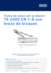 TS 4000 EN 1-6 con brazo de bloqueo Ficha de datos del producto ES